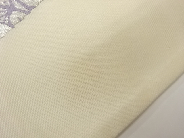  色紙に古典柄模様織出し袋帯